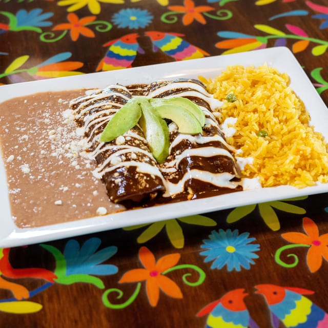 Martha's Mole Enchiladas.